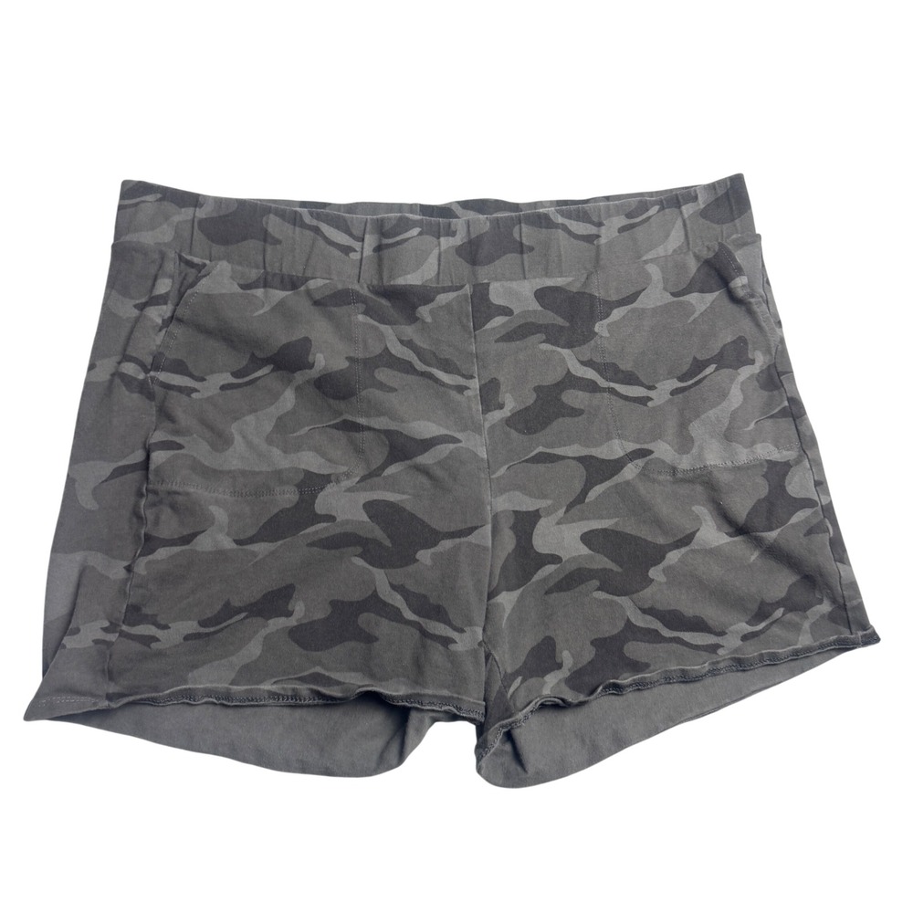 Torrid Women's Plus Size 4 Gray Camouflage Lounge Shorts Side Pockets